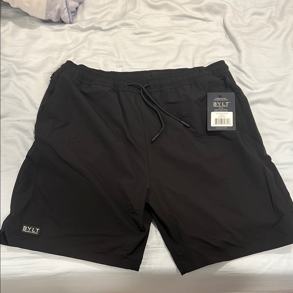BYLT Men’sBlack Athletic Shorts